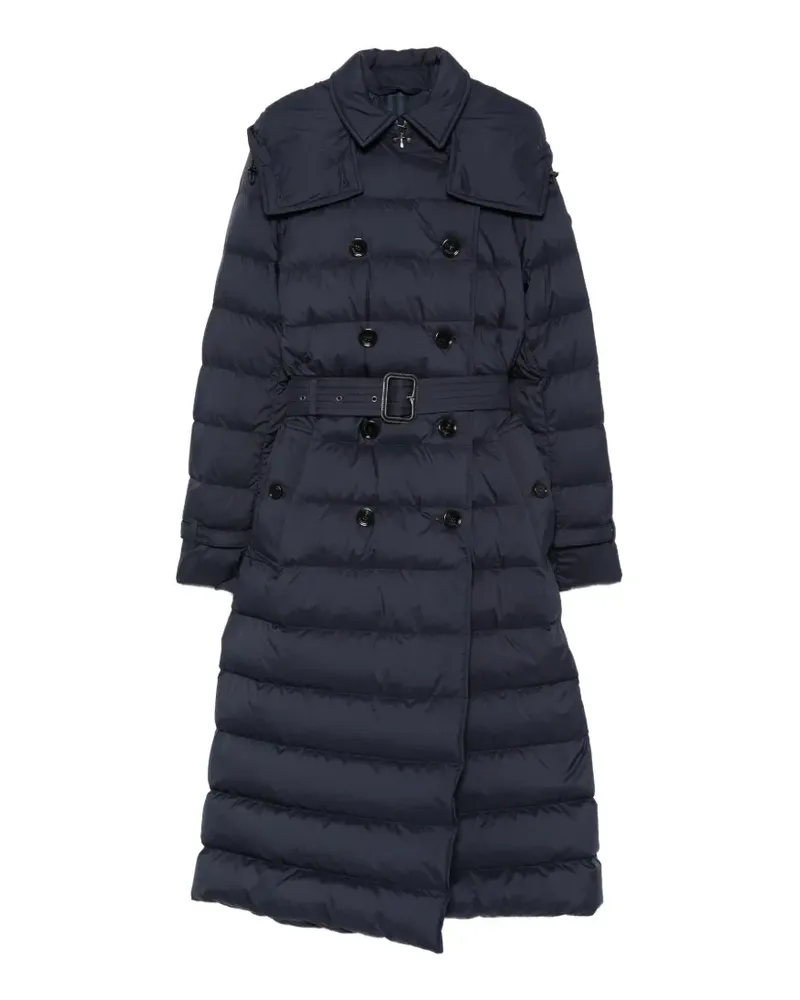 Burberry Audley quilted trench coat - Blau Blau