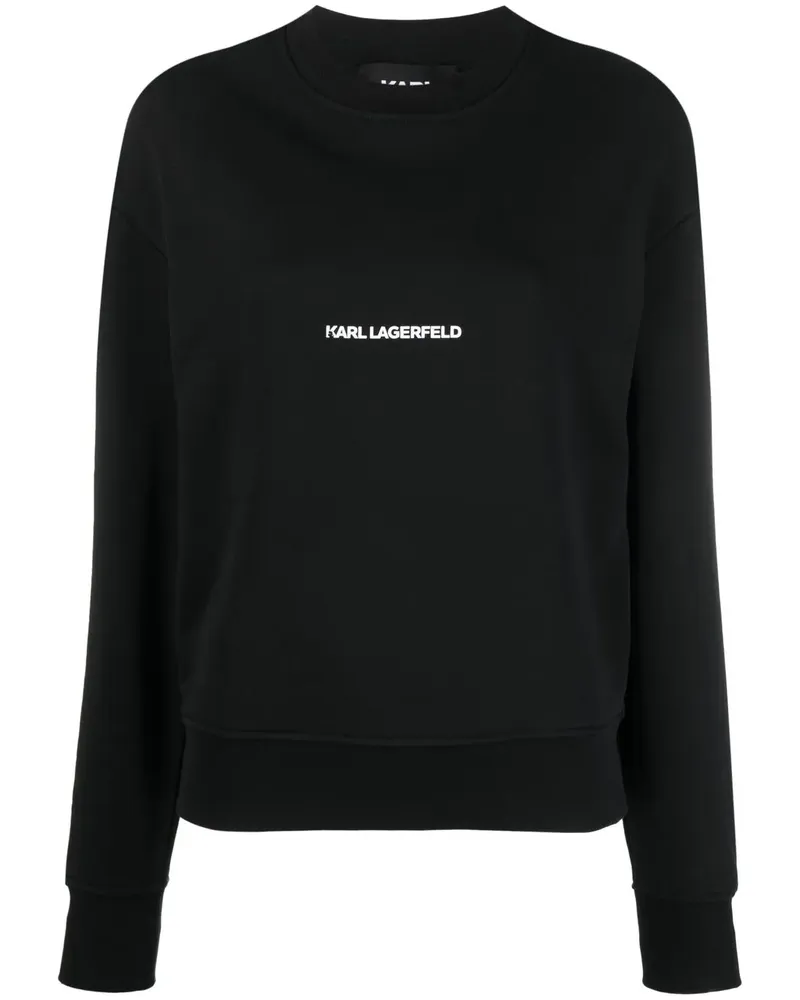 Karl Lagerfeld Sweatshirt mit Logo-Print - Schwarz Schwarz