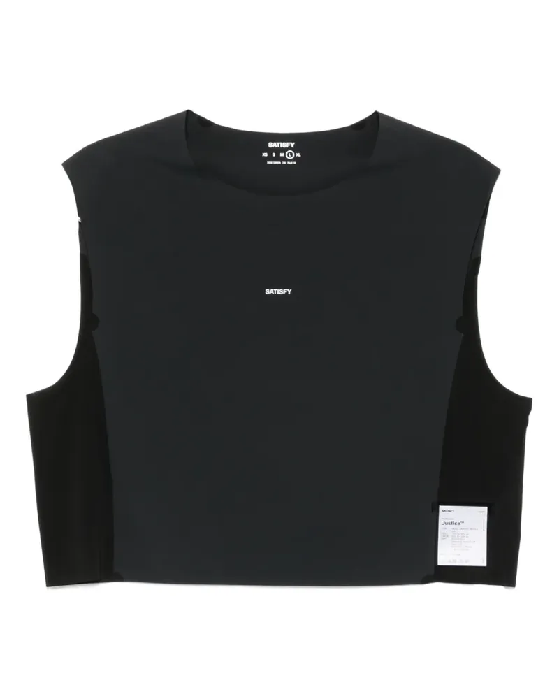 Satisfy Justice Trail cropped vest - Schwarz Schwarz