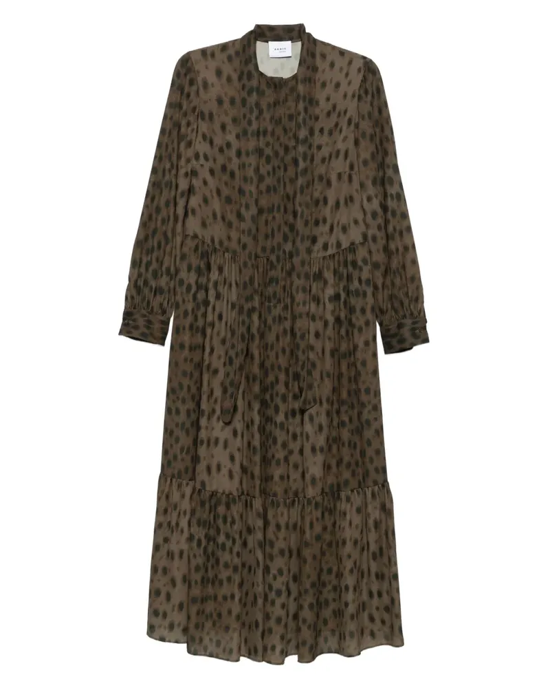 Akris Midikleid mit langen Ärmeln - Braun Braun