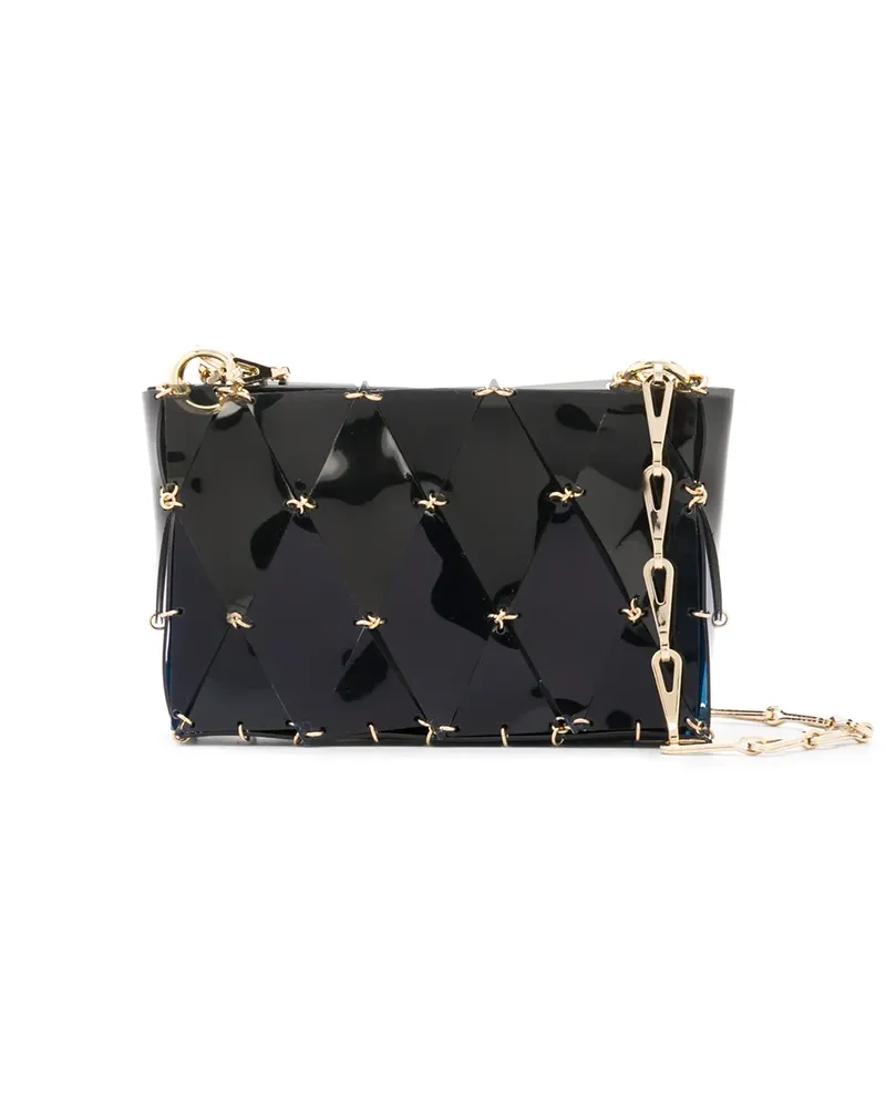 Paco Rabanne Handtasche mit Zierkette - Blau Blau