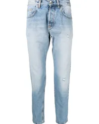 Eleventy Tapered-Jeans mit Stone-Wash-Effekt Blau