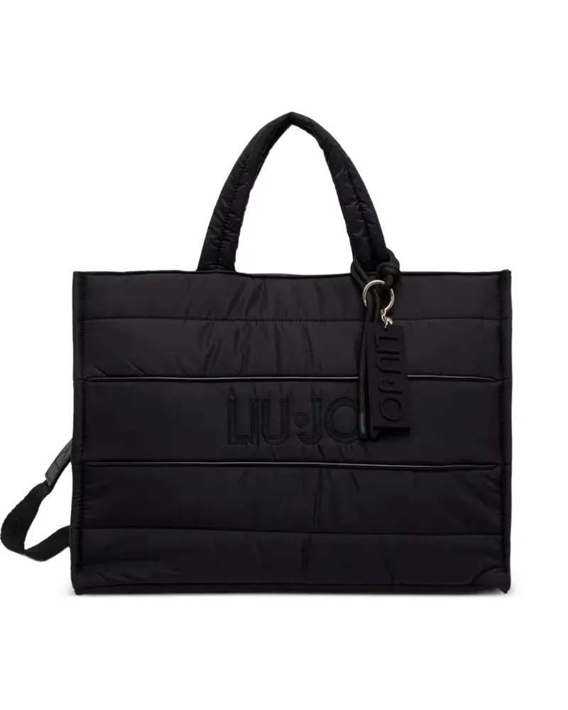 Liu Jo Großer wattierter Tote Bag - Schwarz Schwarz