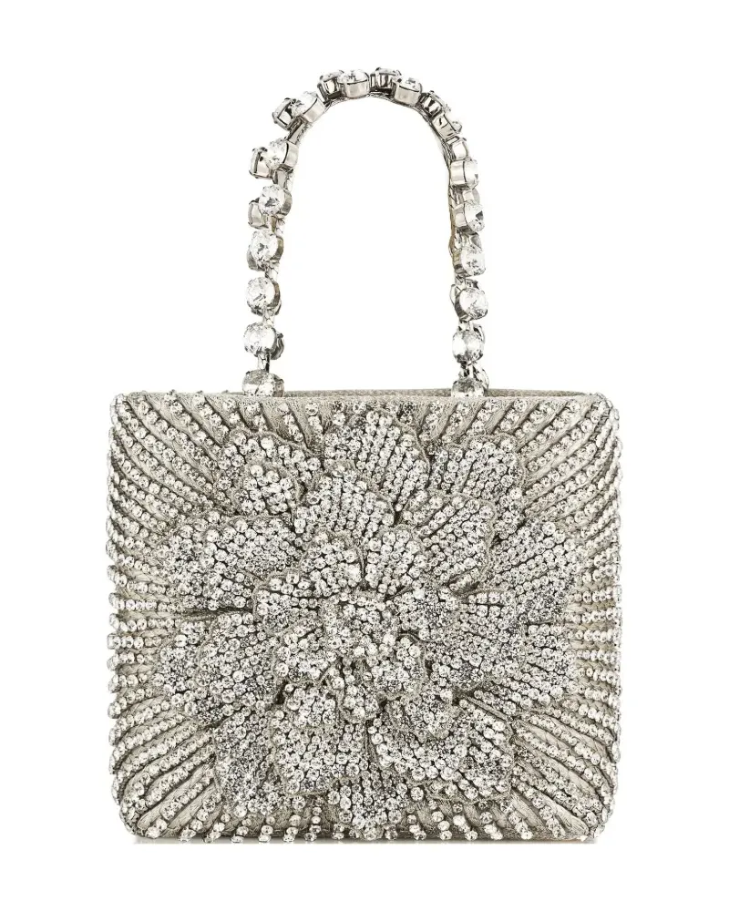 Aquazzura Luxury Square Tote Bag - Silber Silber