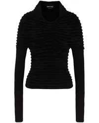 Giorgio Armani Gestrickter Pullover Schwarz