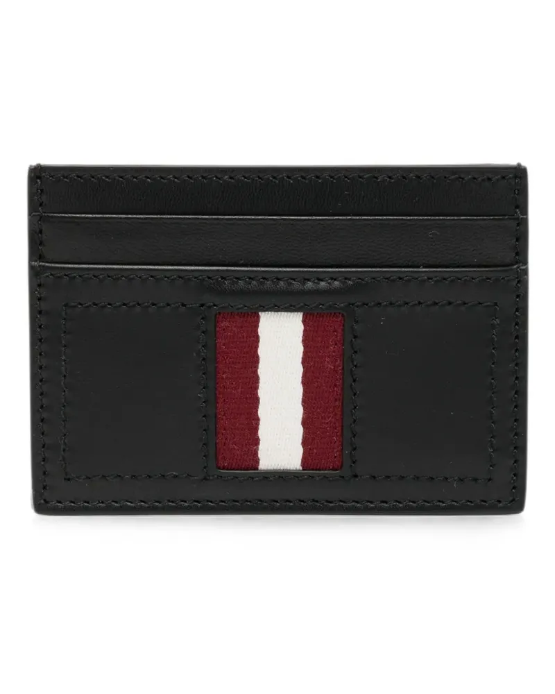 Bally stripe leather cardholder - Schwarz Schwarz