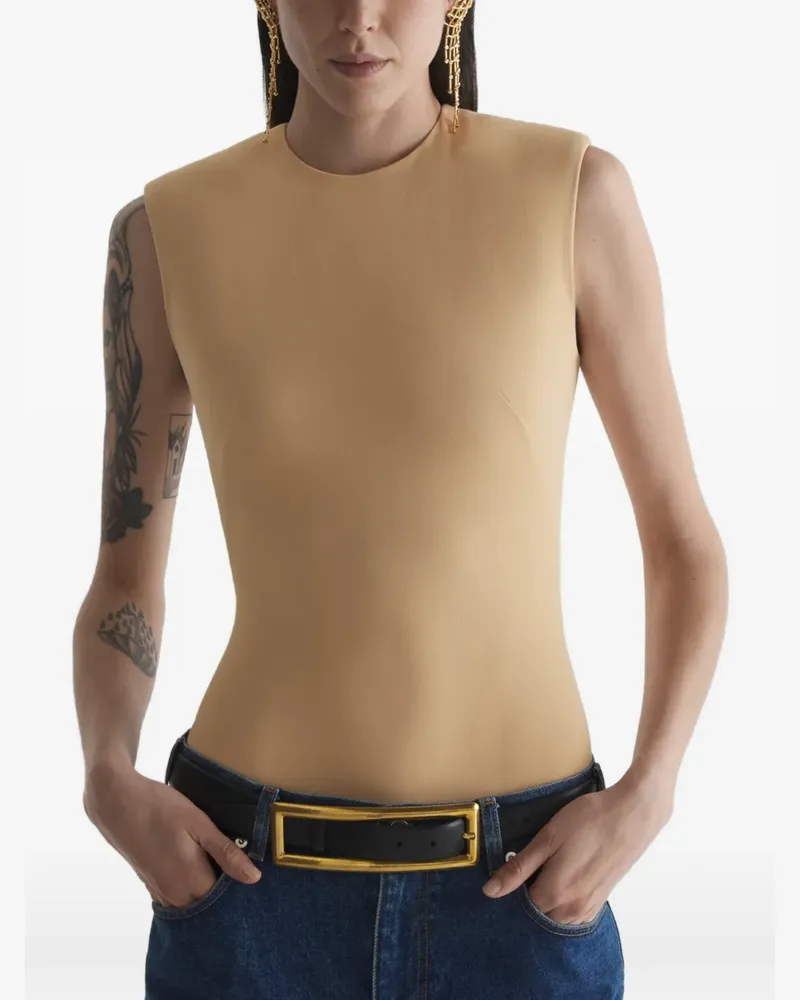 Thierry Mugler sleeveless body - Nude Nude