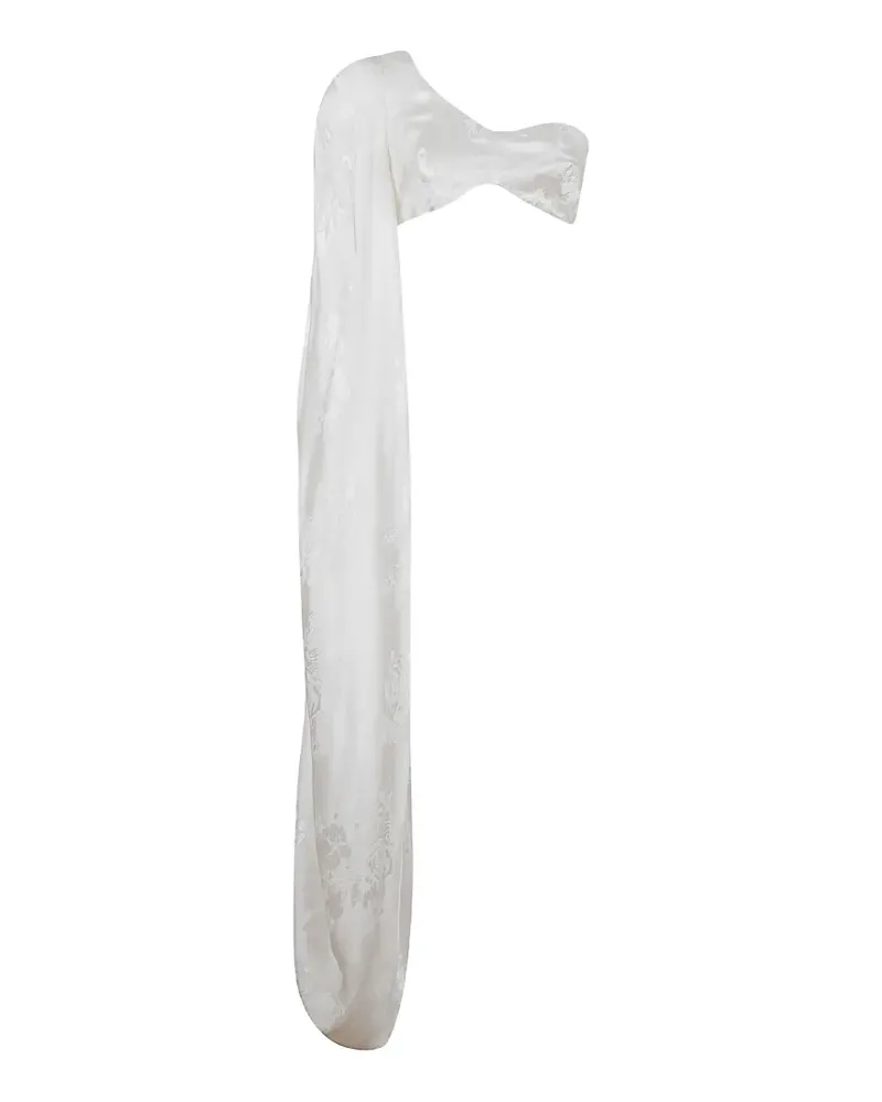 Amen jacquard-pattern asymmetric blouse - Weiß Weiß