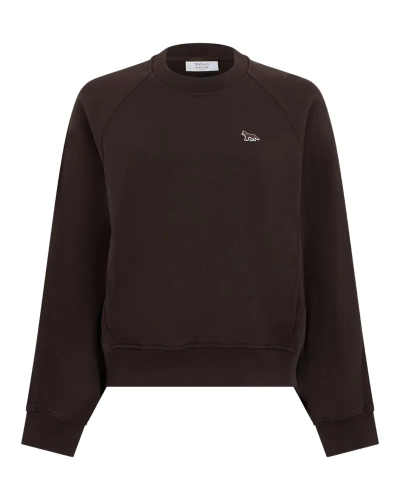 Kitsuné fox motif sweatshirt - Braun Braun