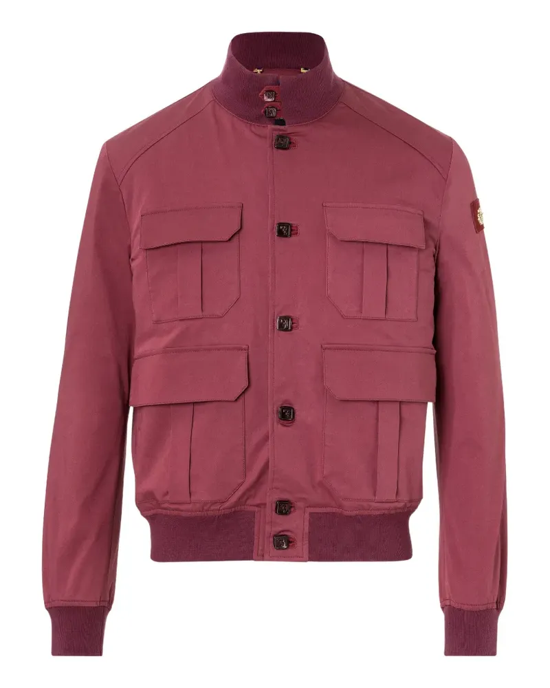 Billionaire Bomberjacke mit aufgesetzten Taschen - Rot Rot