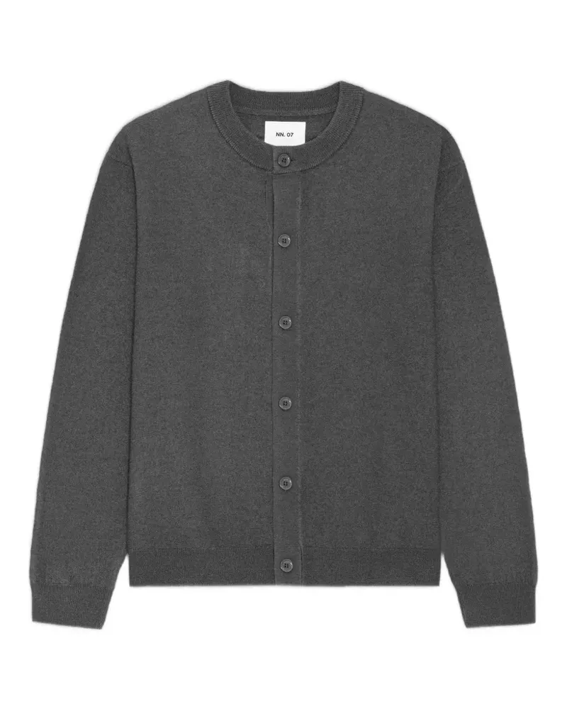 NN 07 Jasper boiled-wool cardigan - Grau Grau