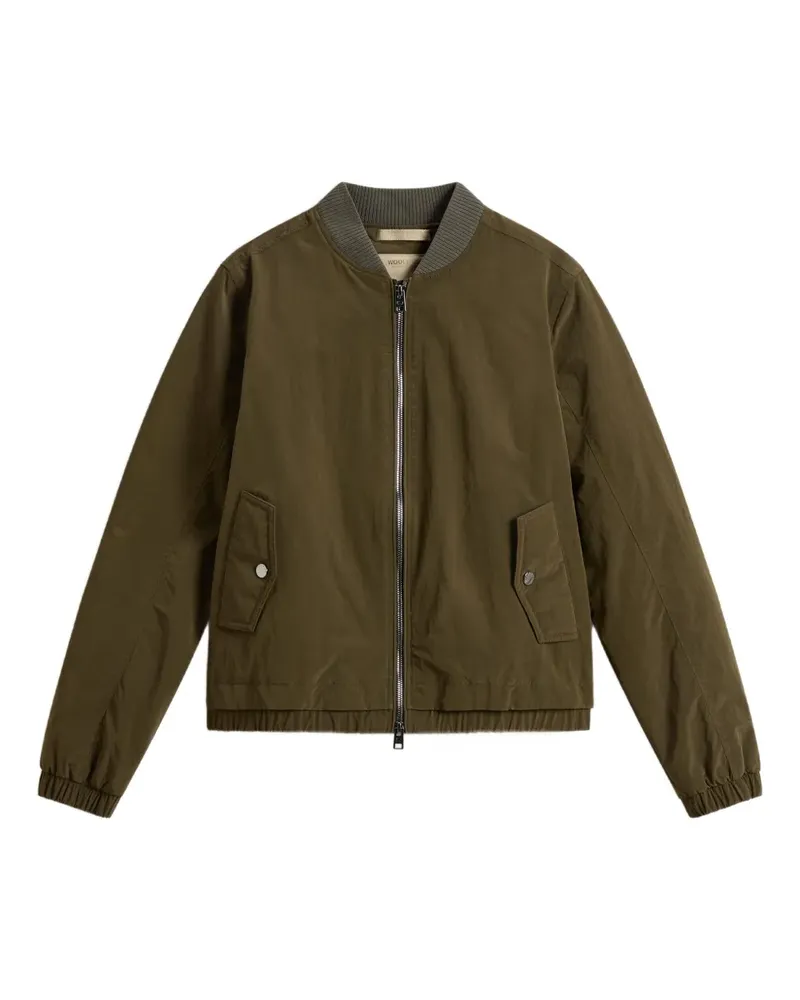 Woolrich Bomberjacke mit gerippten Bündchen - Grün Grün