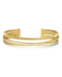 David Yurman 18kt Crossover Trio Gelbgoldarmspange Gold