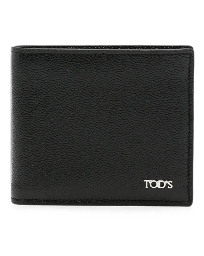 TOD'S Portemonnaie aus gekörntem Leder - Schwarz Schwarz