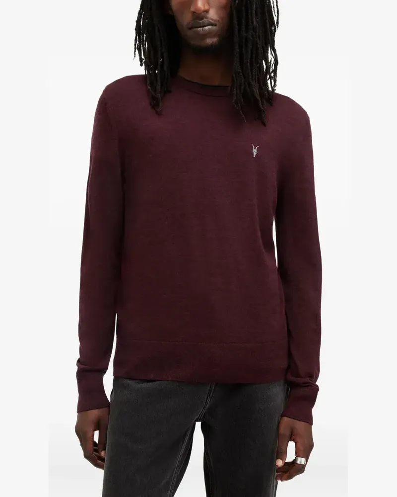 AllSaints Pullover mit rundem Ausschnitt - Rot Rot