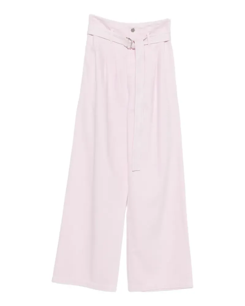 AGOLDE Corset belted jeans - Rosa Rosa