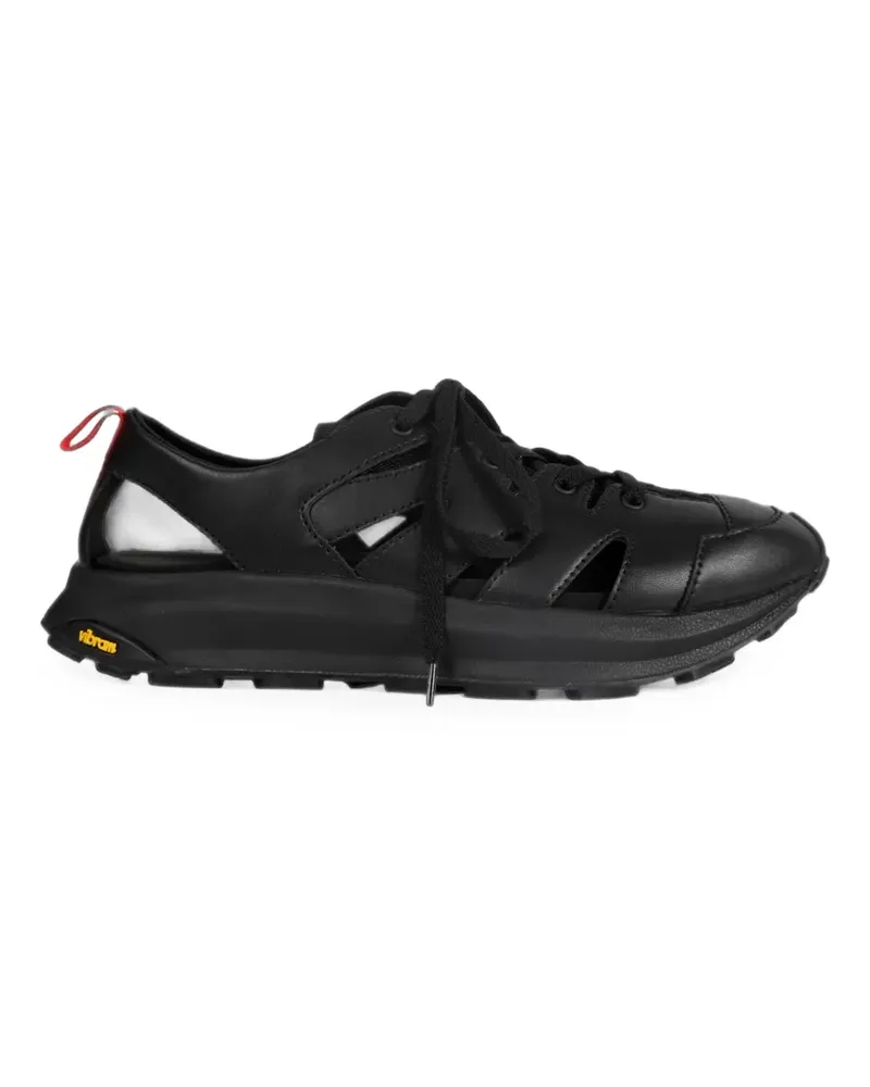 Yohji Yamamoto Sneakers mit Cut-Outs - Schwarz Schwarz