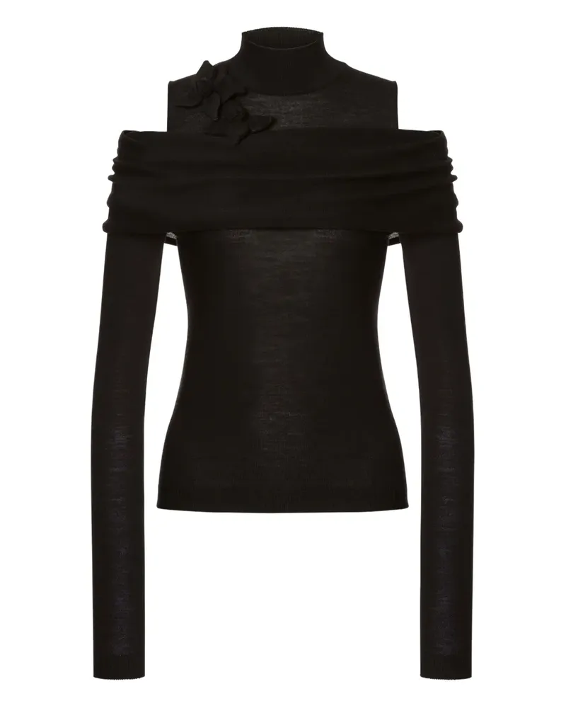 Alberta Ferretti Pullover im Layering-Look - Schwarz Schwarz