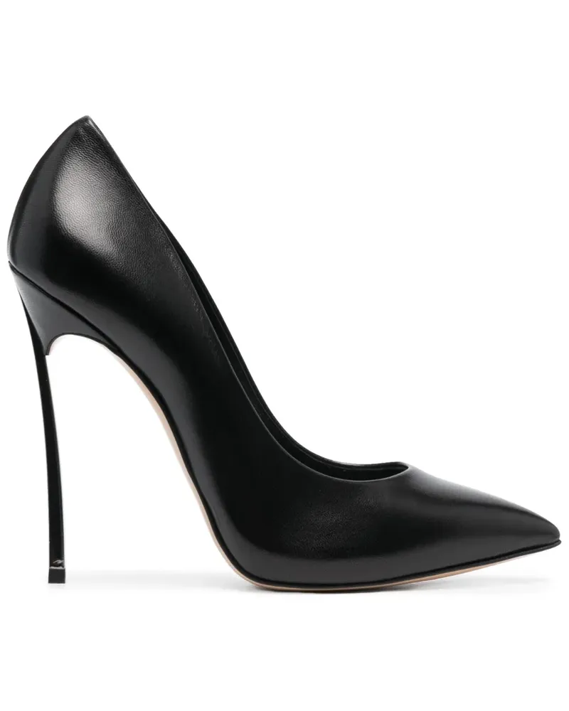 Casadei Pumps mit spitzer Kappe 110mm - Schwarz Schwarz