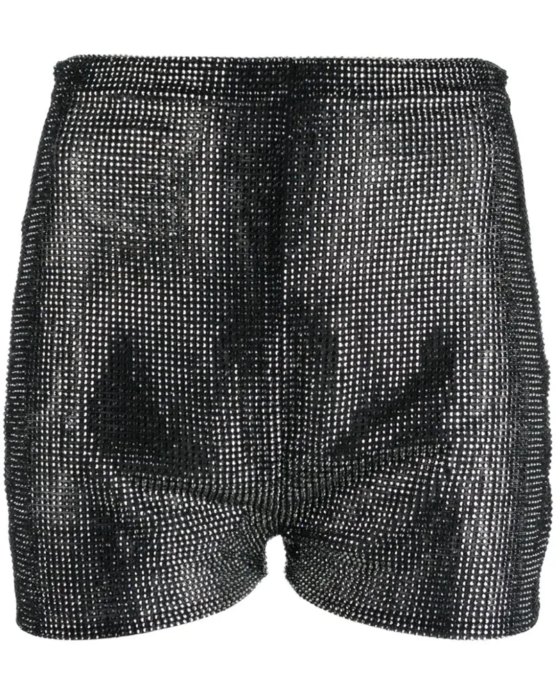 Giuseppe di Morabito High-Waist-Shorts mit Strass Schwarz