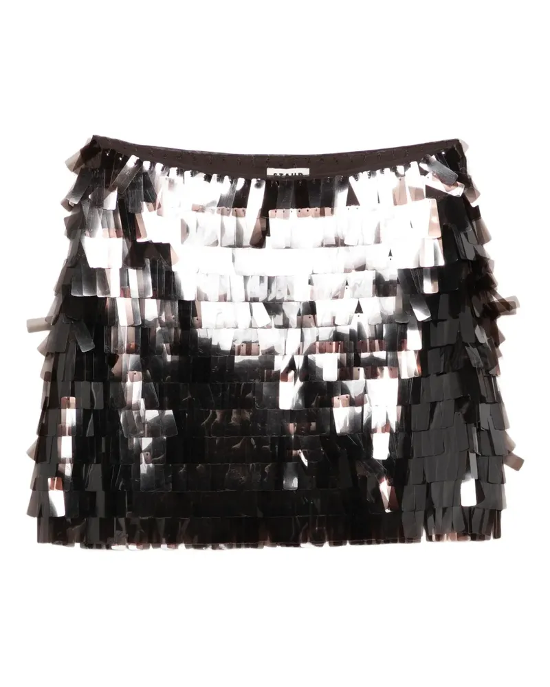 STAUD Max Minirock mit Pailletten - Braun Braun