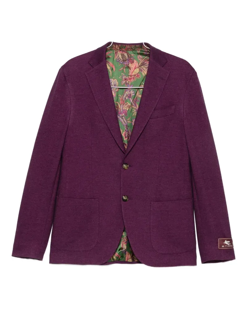 Etro single-breasted blazer - Violett Violett