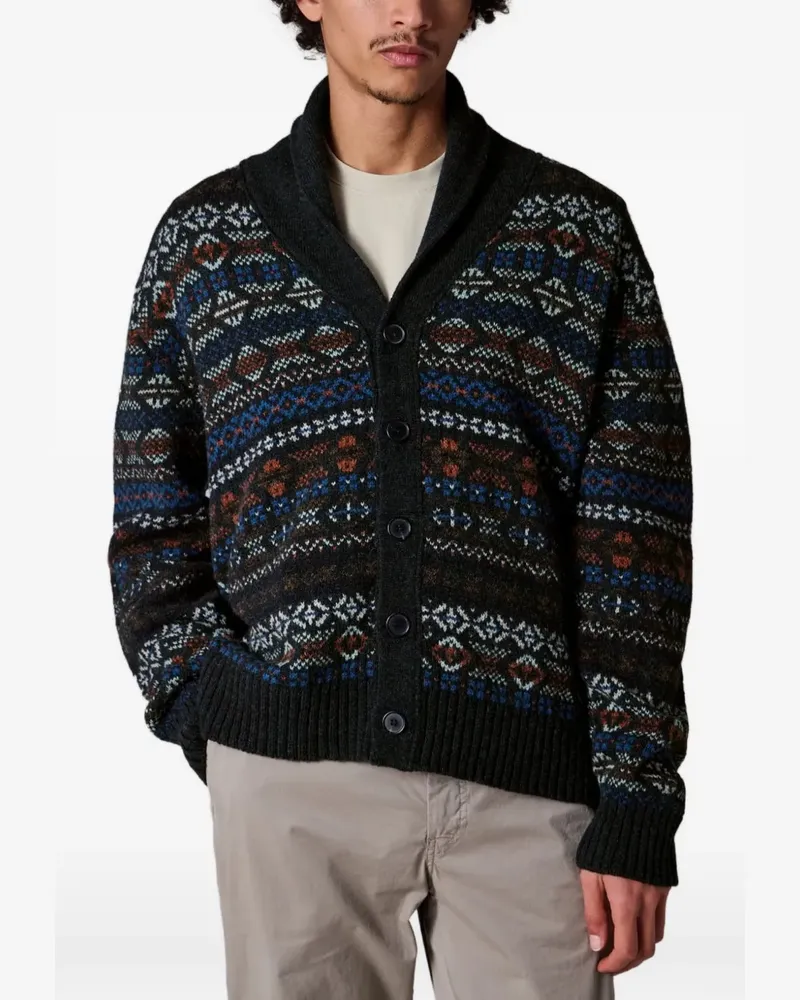 Paul Smith Gemusterter Cardigan - Blau Blau