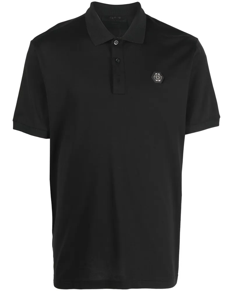 Philipp Plein Kurzärmeliges Poloshirt - Schwarz Schwarz