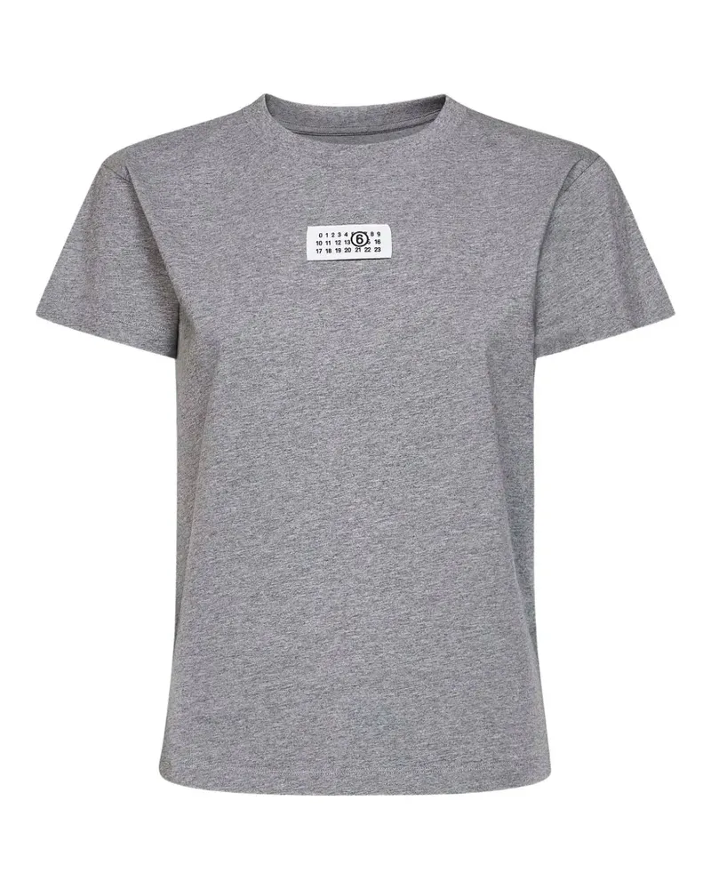 Maison Margiela logo-patch T-shirt - Grau Grau