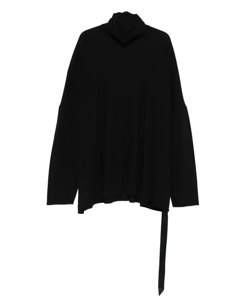 DRKSHDW by Rick Owens Langarmshirt mit Knotenverschluss - Schwarz Schwarz