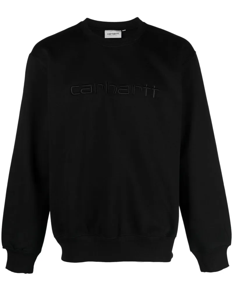 Carhartt WIP Sweatshirt mit Logo-Stickerei Schwarz