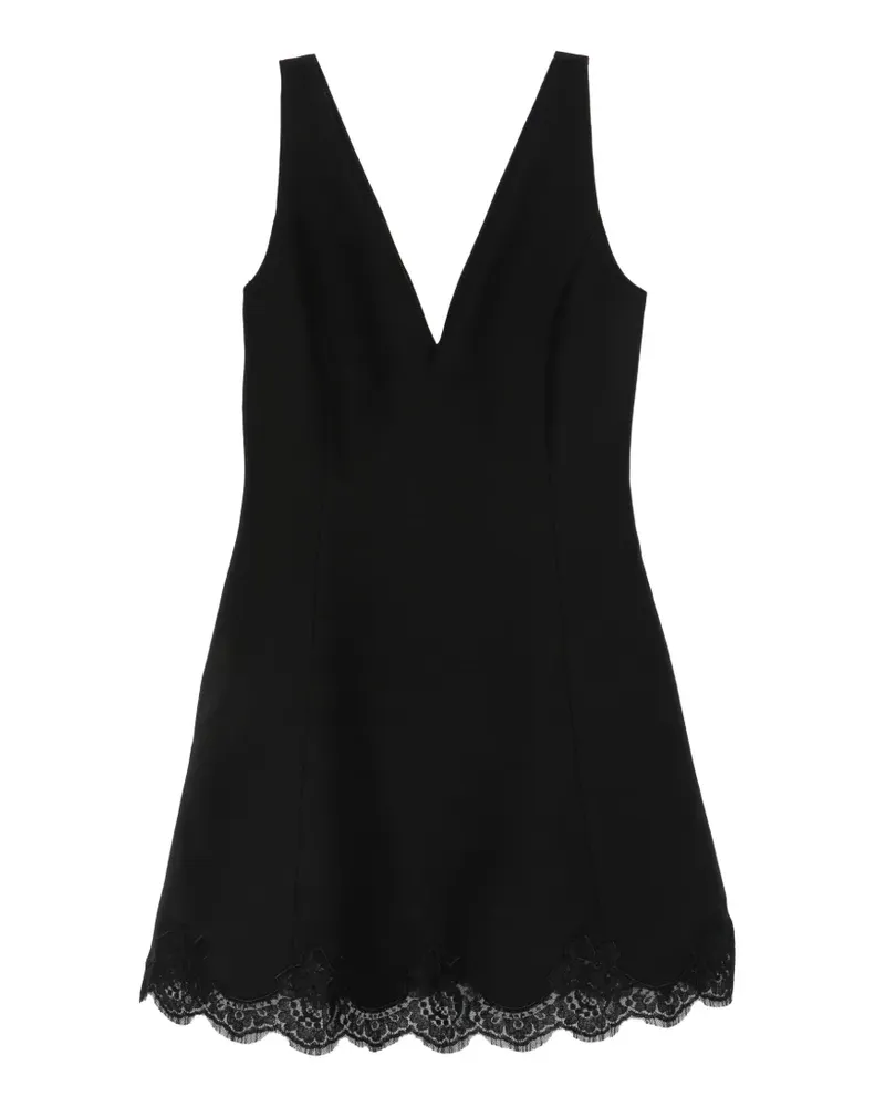 Valentino Garavani Spitzenkleid mit V-Ausschnitt - Schwarz Schwarz