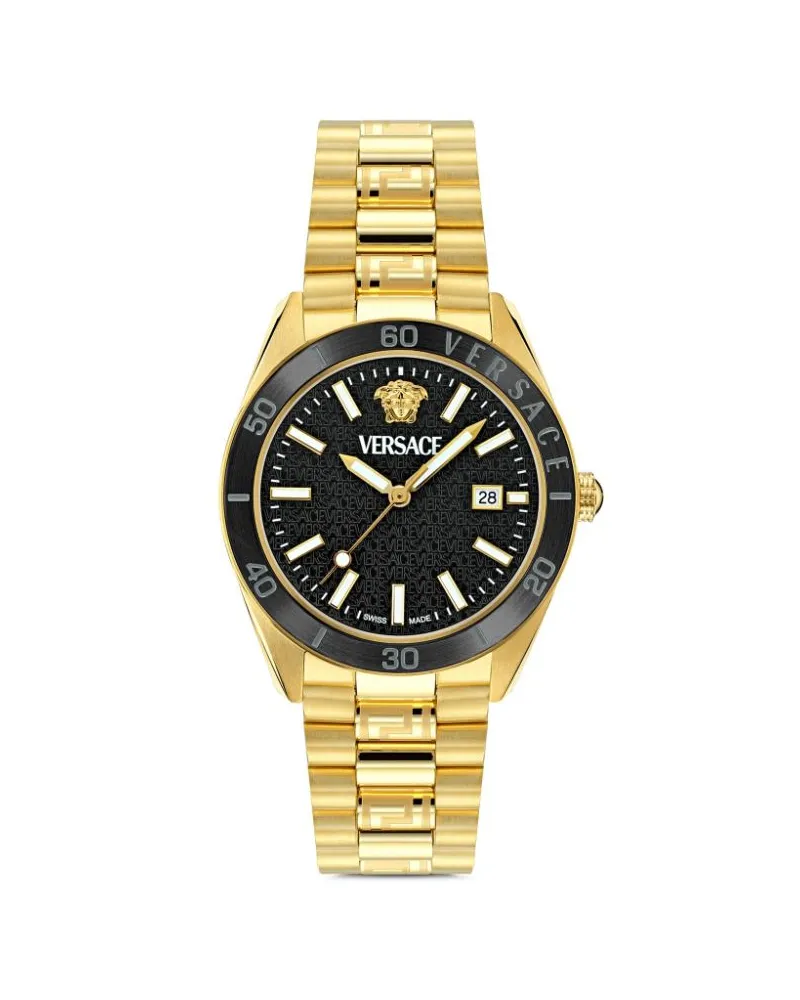 Versace V-Dome 42mm - Schwarz Schwarz