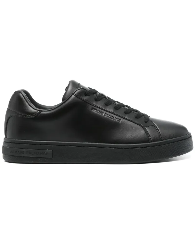 Armani Exchange Sneakers aus Leder - Schwarz Schwarz