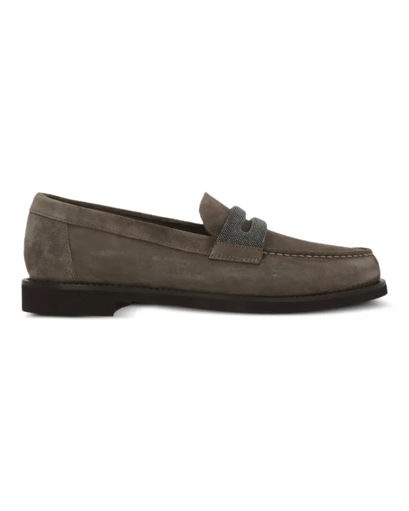 Brunello Cucinelli Loafer mit Stegverzierung - Braun Braun