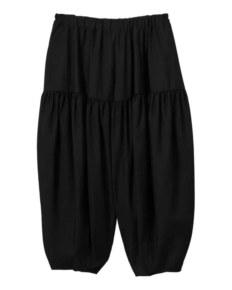 Comme des Garçons Geraffte Hose - Schwarz Schwarz