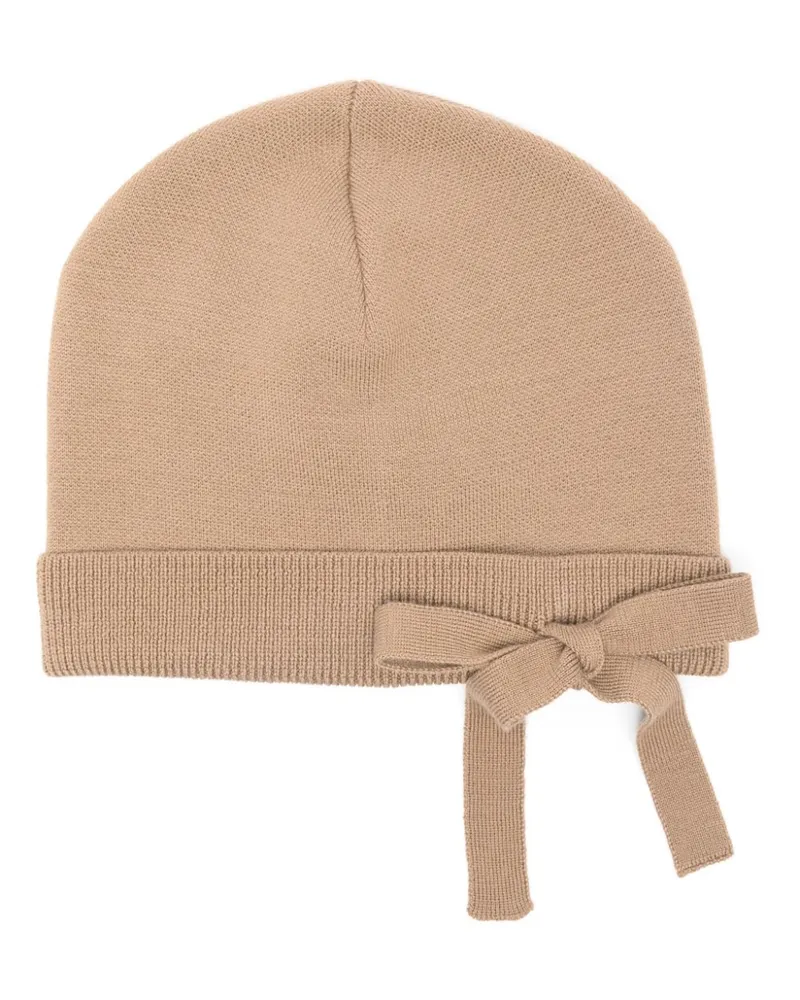 Viktor & Rolf Beanie mit Schleife - Nude Nude