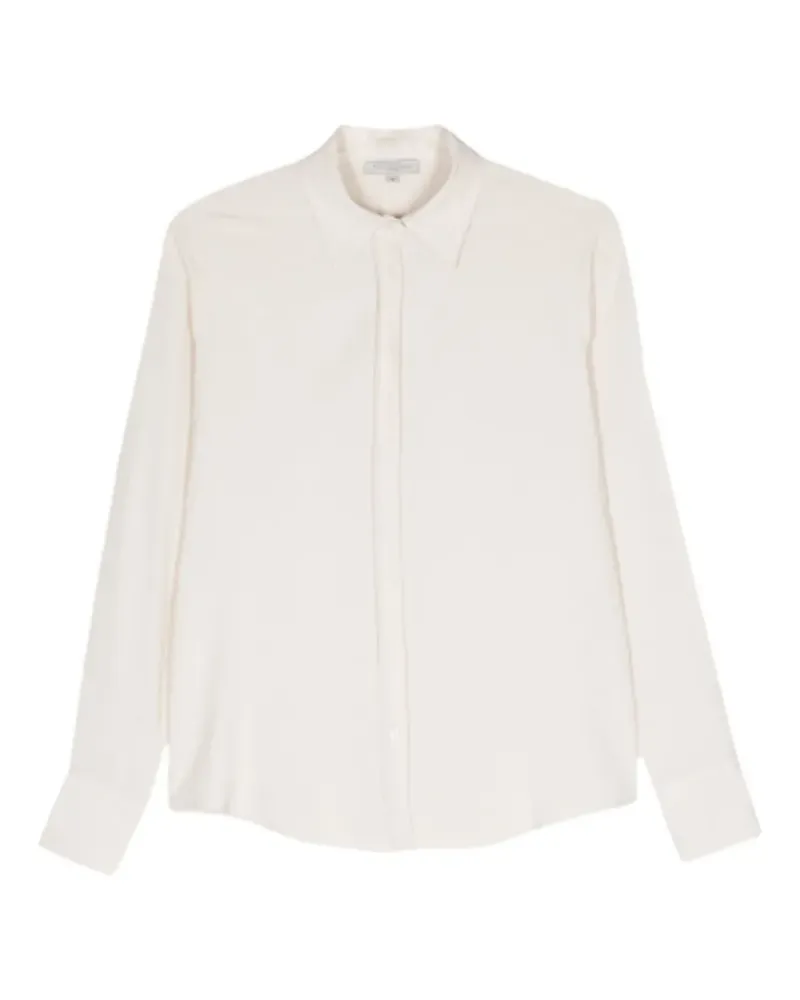 Antonelli Firenze crepe-texture shirt - Nude Nude