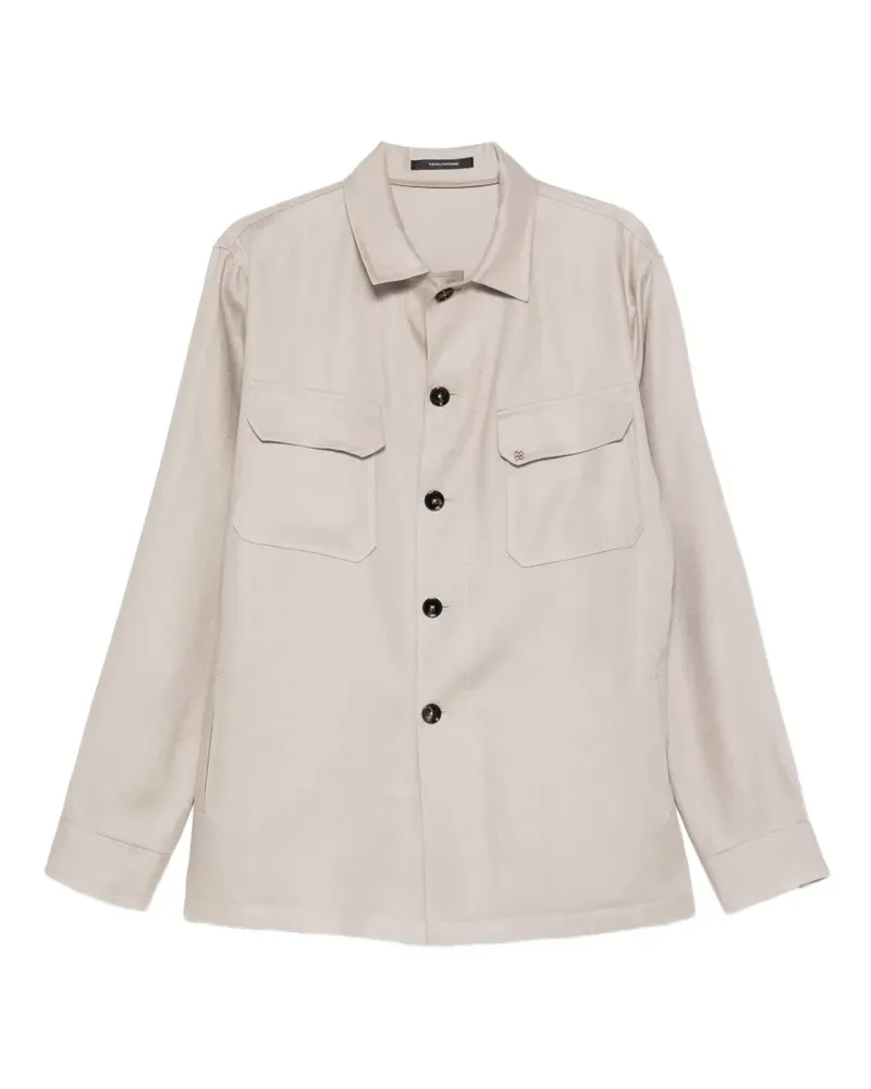 Tagliatore Jacke mit geknöpften Taschen - Nude Nude