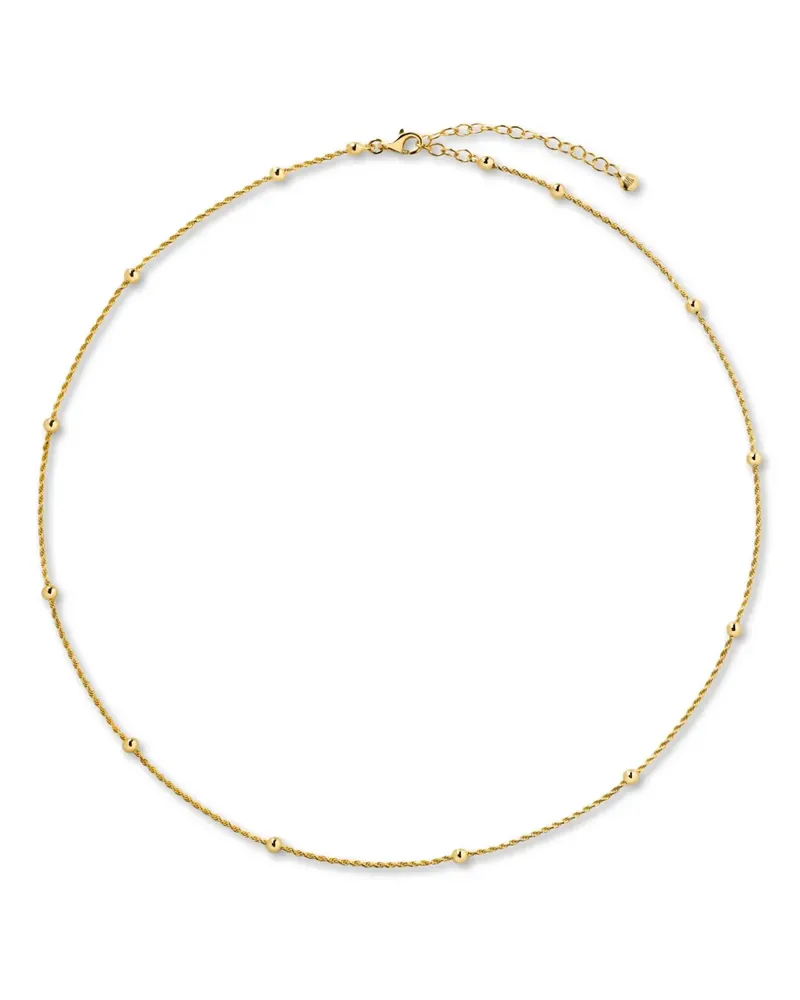 Monica Vinader Halskette mit filigranen Goldperlen Gold
