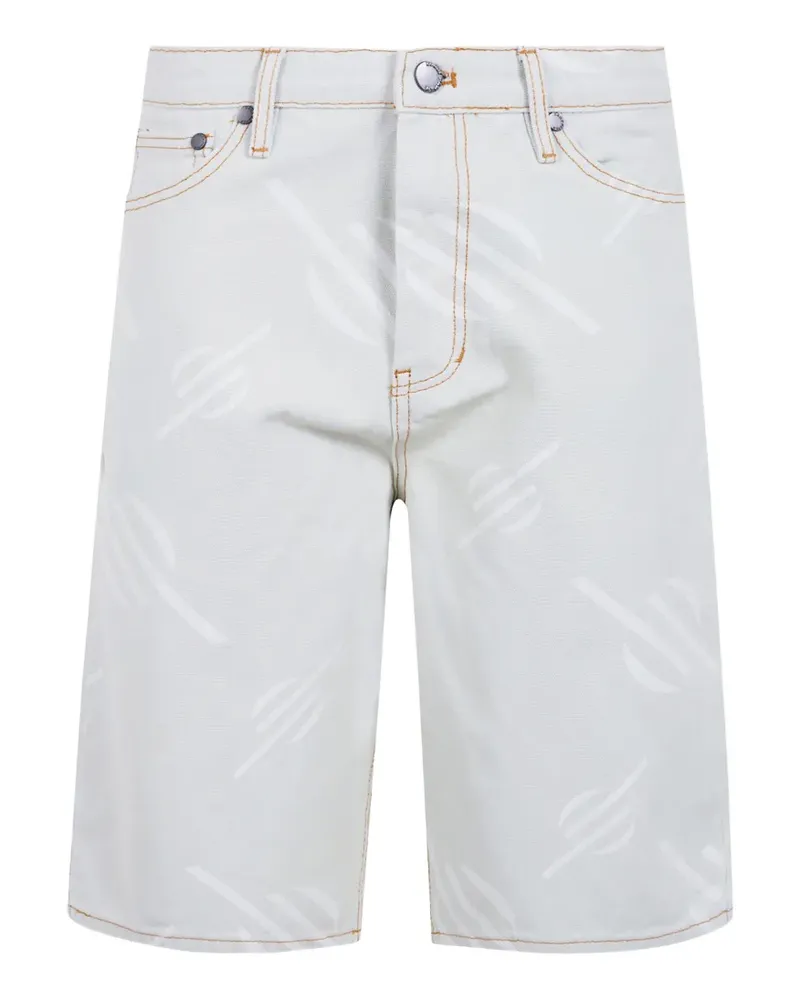 Daily Paper Shorts mit Logo-Print - Blau Blau