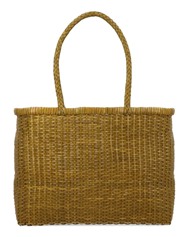 Dragon Diffusion big B Weave leather shoulder bag - Grün Grün