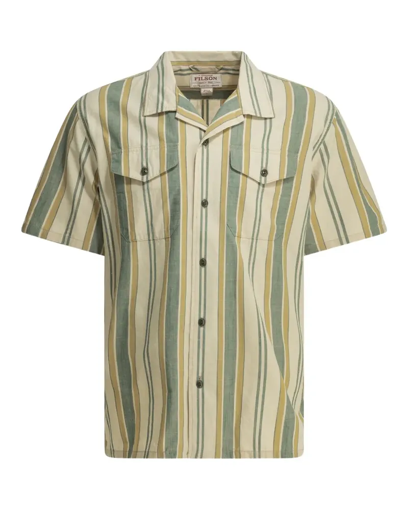 Filson striped short-sleeve shirt - Nude Nude