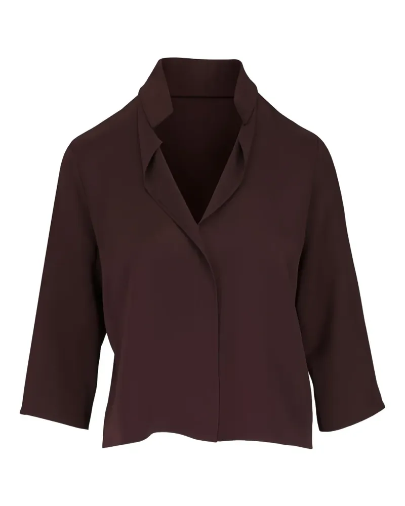 Peter Cohen Frolic V-neck blouse - Braun Braun