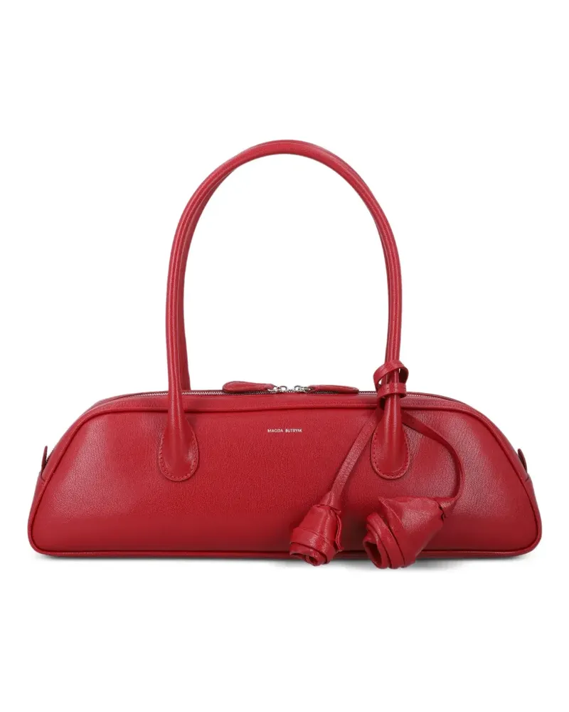 Magda Butrym Brigitte Tote Bag mit Rosendetail - Rot Rot