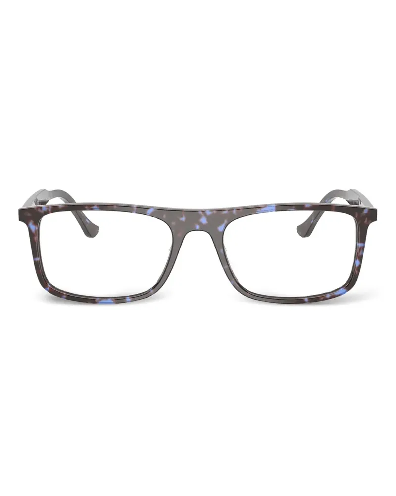 Ray Ban Eckige Brille in Schildpattoptik - Blau Blau