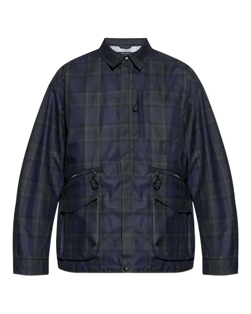 Comme des Garçons Bomberjacke mit Schottenkaro - Blau Blau
