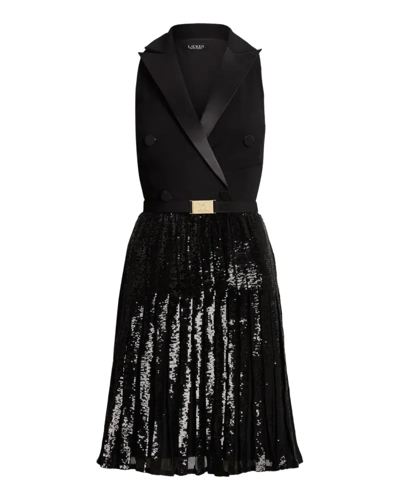 Ralph Lauren embellished belted midi dress - Schwarz Schwarz