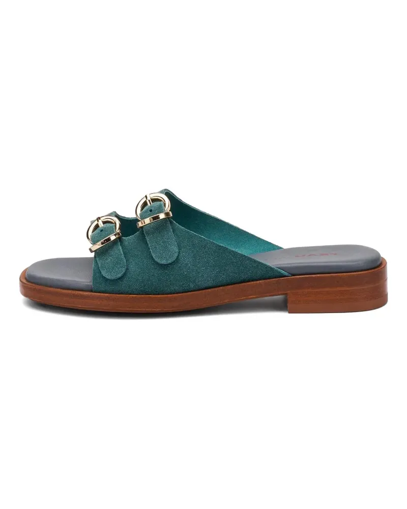 FRAU double-buckle suede sandals - Grün Grün