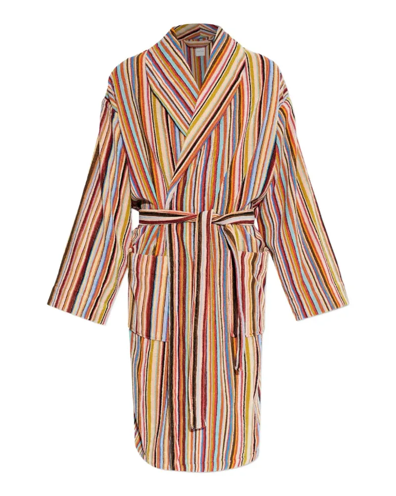 Paul Smith striped belted robe - Rot Rot